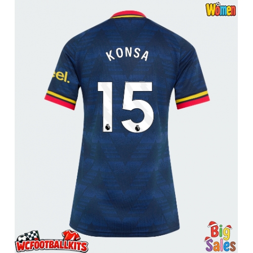 Arsenal Ezri Konsa #15 Replica Away Stadium Shirt for Women 2026-27 Short Sleeve